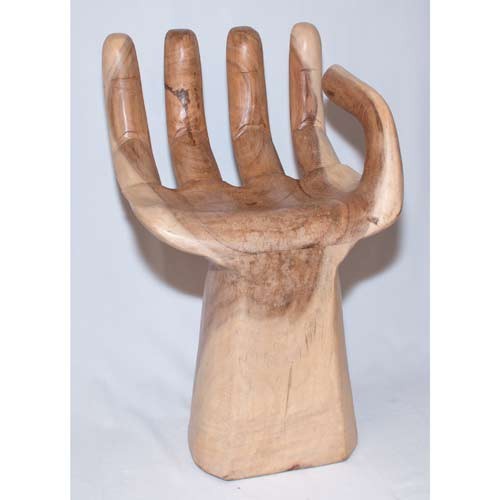 Wooden Hand Chair Natural Finish